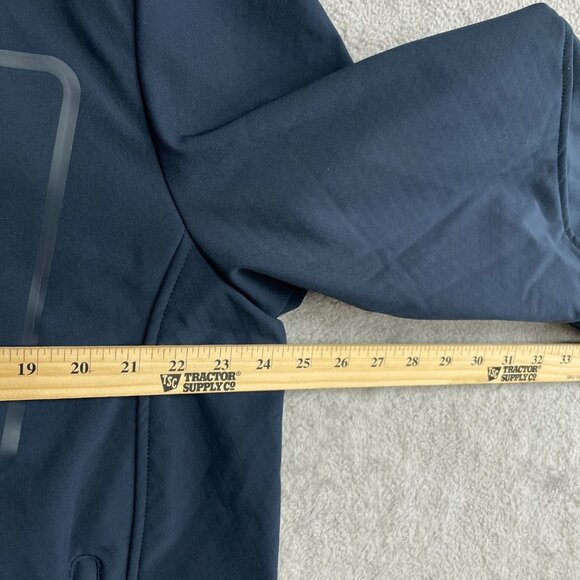 NWOT Gerry Men's XL Navy Hooded Soft Shell Fleece Lined Jacket - Picture 5 of 11
